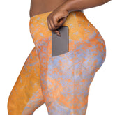 Bamboo Bliss Texture Crossover Leggings with Pockets